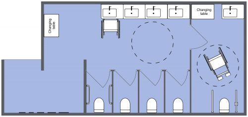 Women's ADA Bathroom
